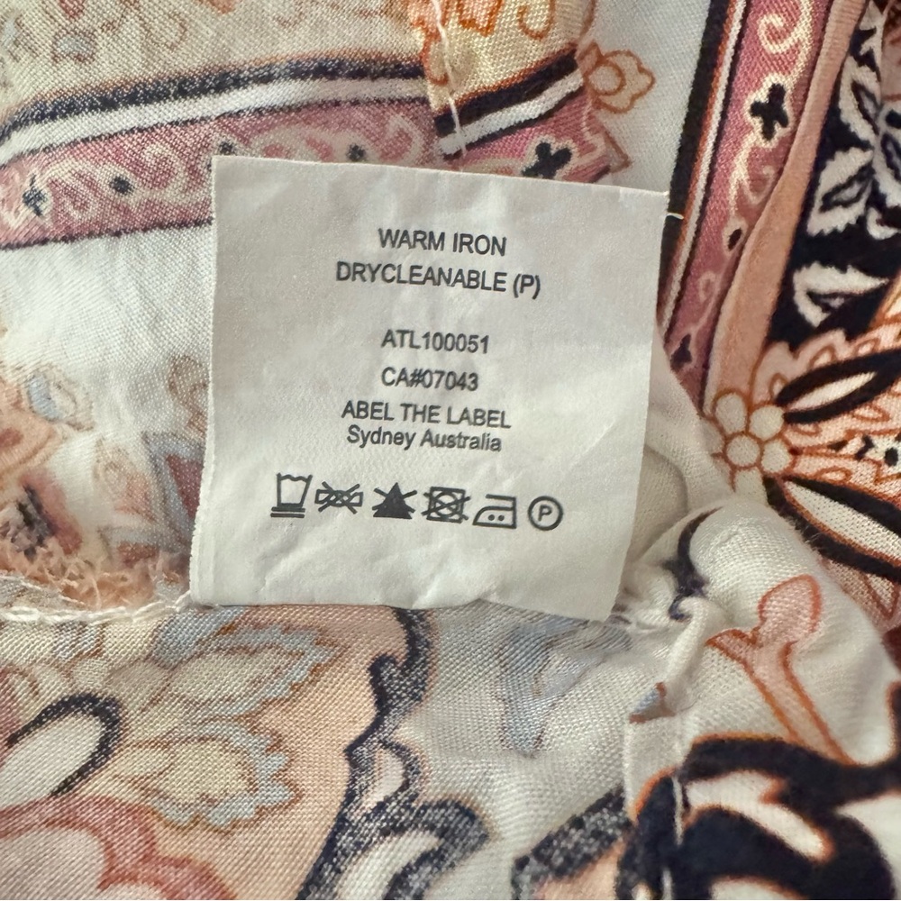 Abel The Label Charlotte Floral Maxi Halter Dress XS Anthropologie Boho Rayon - Picture 11 of 12